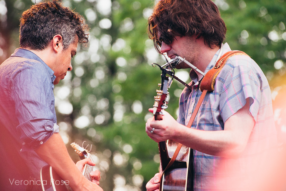 M. Ward, Conor Oberst, Oregon Zoo Amphitheatre, photo by Veronica Rose