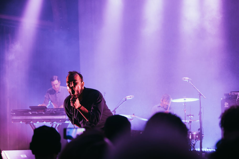 Future Islands, Crystal Ballroom, photo by Jessie McCall