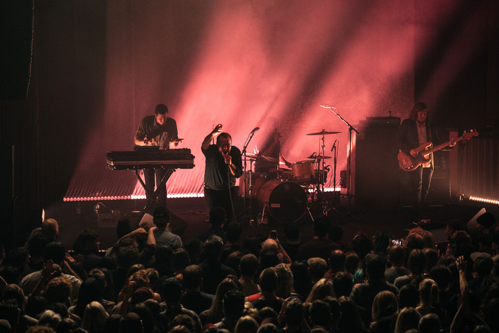 Future Islands, Crystal Ballroom, photo by Jessie McCall