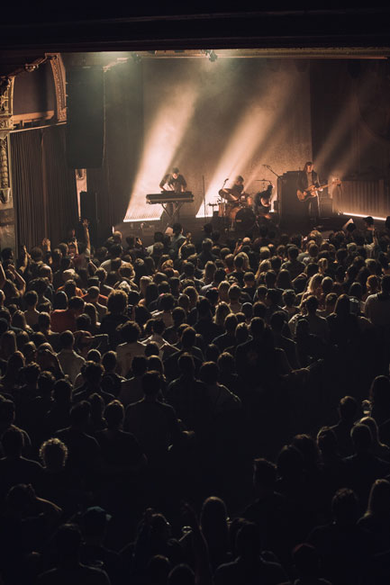 Future Islands, Crystal Ballroom, photo by Jessie McCall