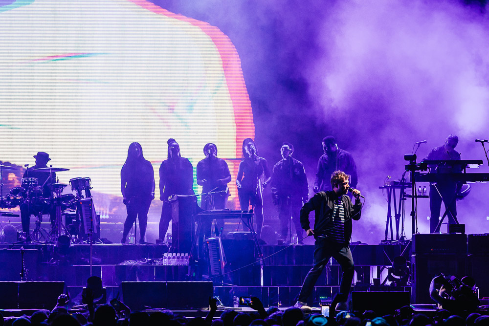 Gorillaz, KeyArena, Seattle Center, photo by Blake Sourisseau