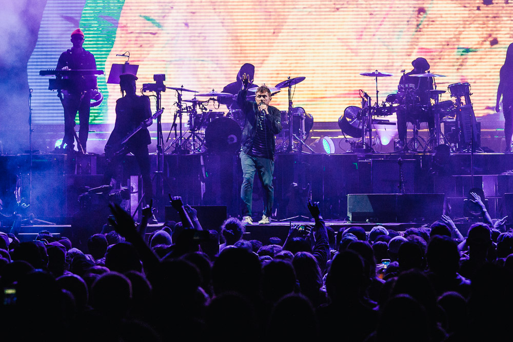 Gorillaz, KeyArena, Seattle Center, photo by Blake Sourisseau