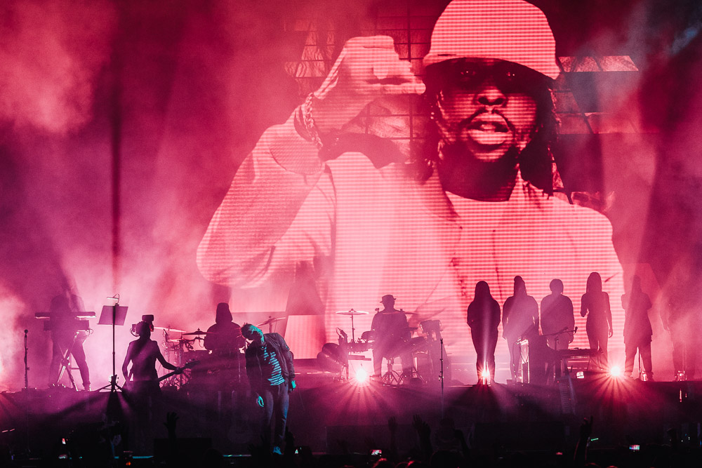 Gorillaz, KeyArena, Seattle Center, photo by Blake Sourisseau