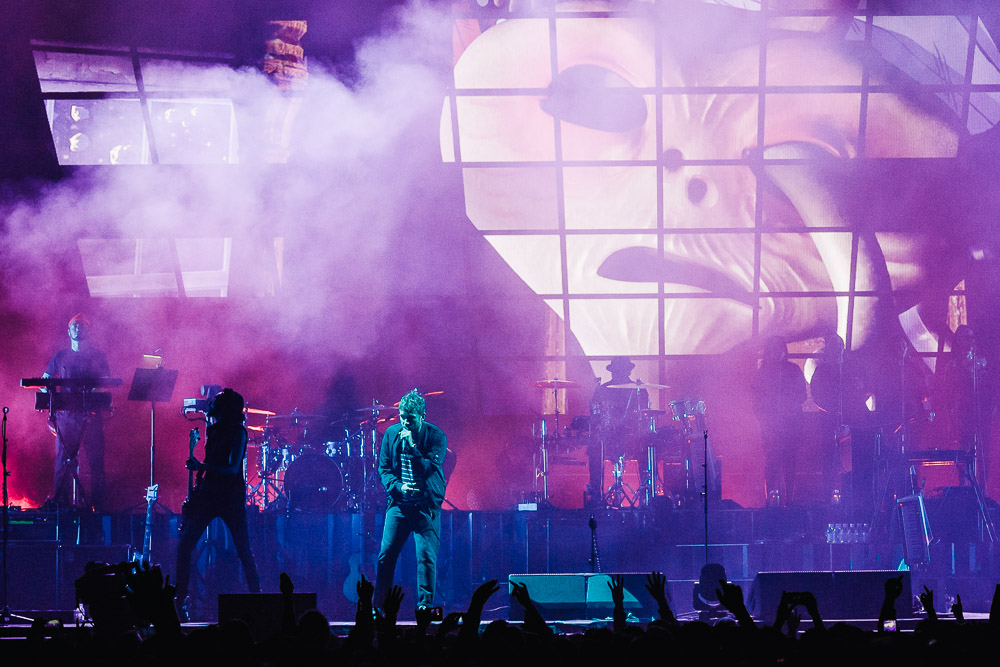 Gorillaz, KeyArena, Seattle Center, photo by Blake Sourisseau