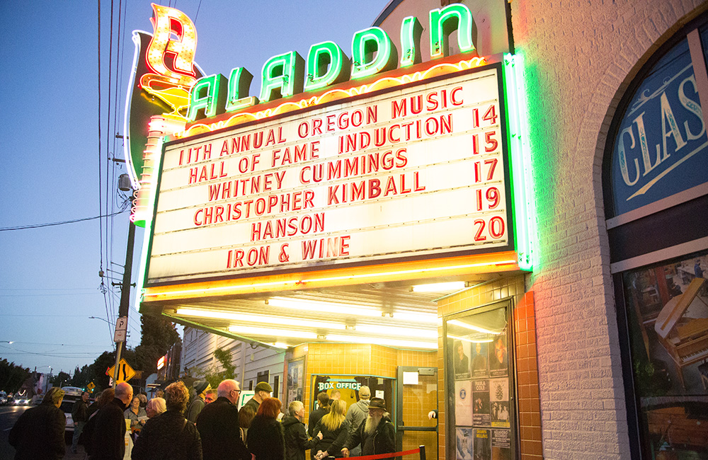 Aladdin Theater, Oregon Music Hall of Fame, photo by Joe Duquette
