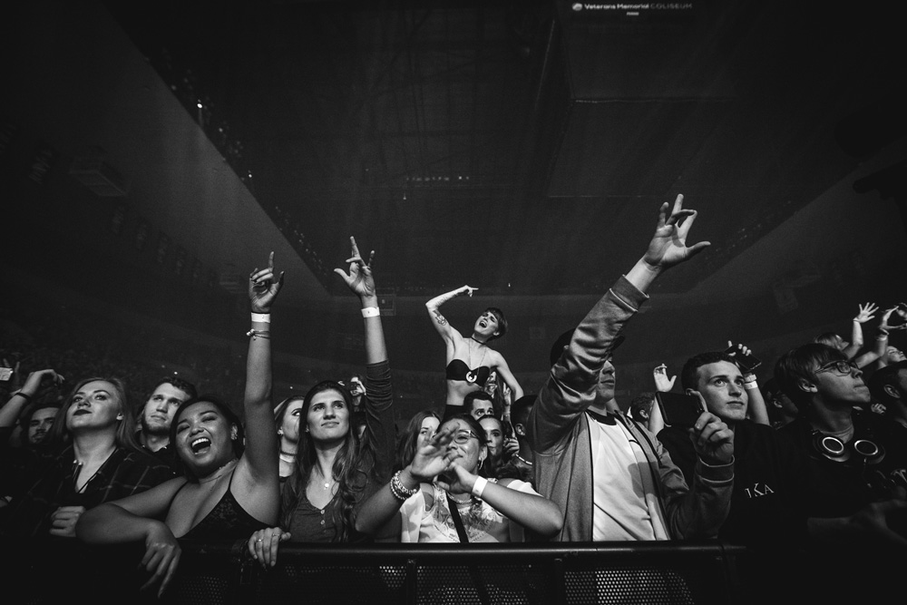 ODESZA, Veterans Memorial Coliseum, Rose Quarter, photo by Jessie McCall