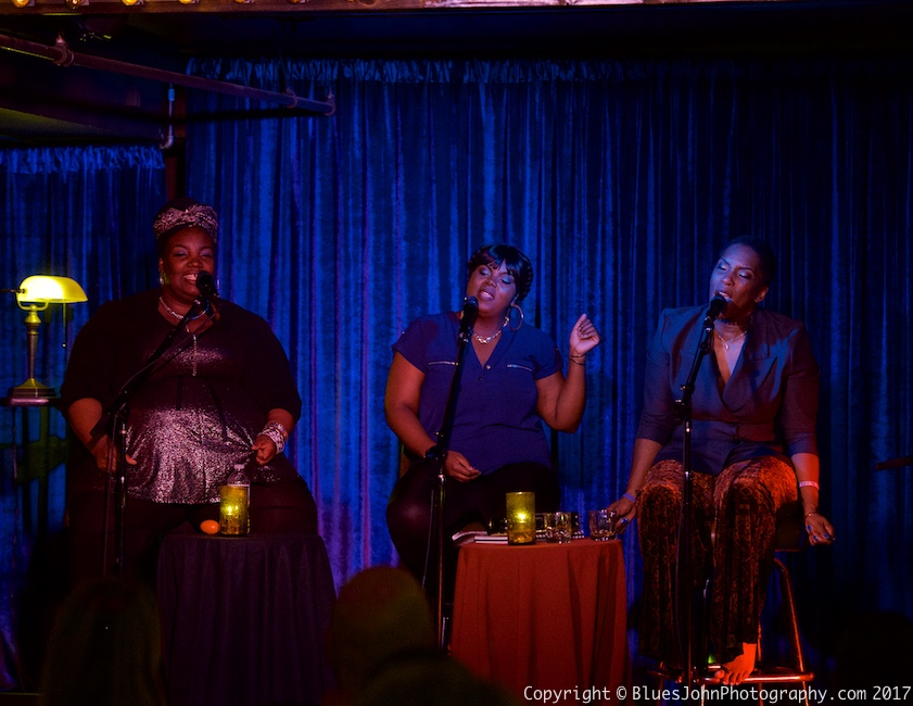Liv Warfield, Saeeda Wright, Ashley Jayy, Jack London Revue, photo by John Alcala