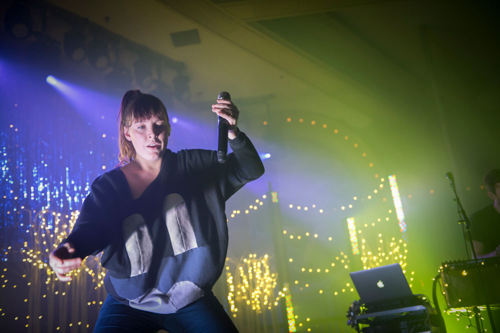 Sylvan Esso, Crystal Ballroom, 94.7 FM, photo by Jordan Sleeth