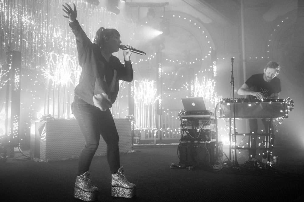 Sylvan Esso, Crystal Ballroom, 94.7 FM, photo by Jordan Sleeth