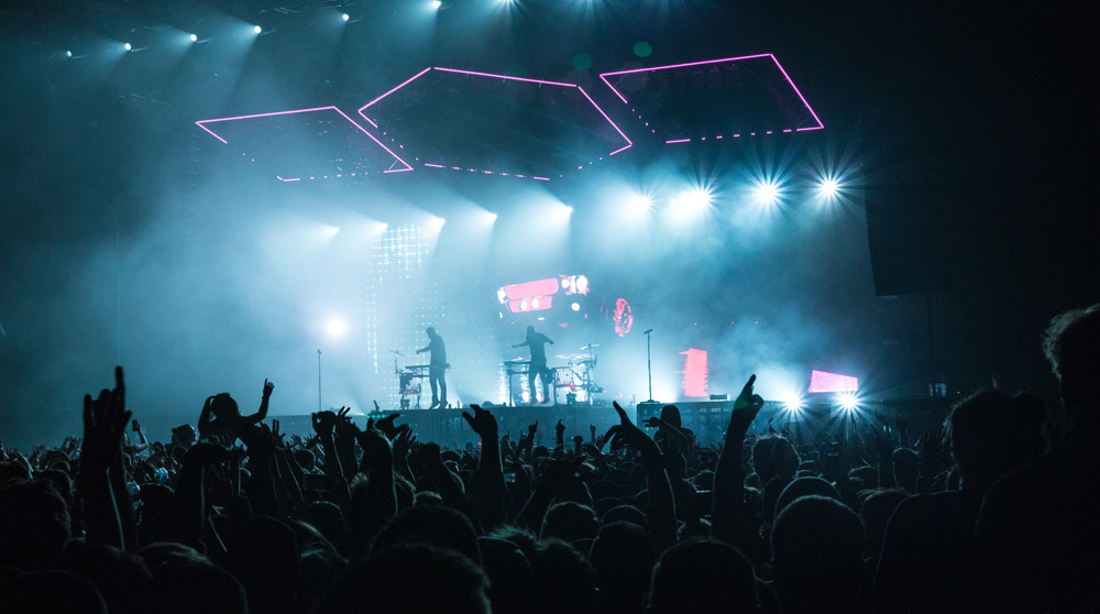 ODESZA, WaMu Theater, photo by Benito Martinez
