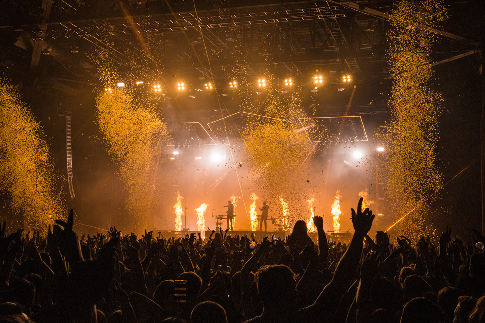 ODESZA, WaMu Theater, photo by Benito Martinez