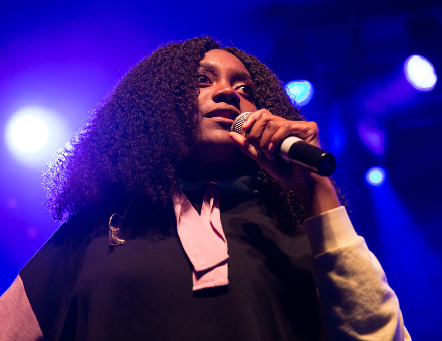 Noname, Crystal Ballroom, Soul'd Out Music Festival, photo by Jensen Ocampo