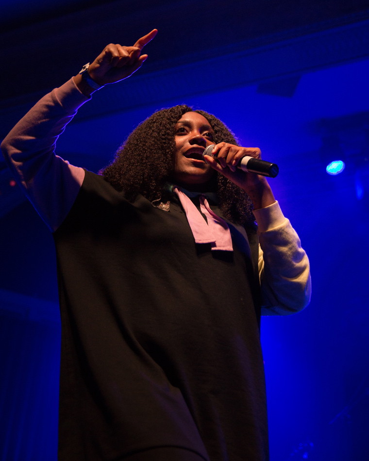 Noname, Crystal Ballroom, Soul'd Out Music Festival, photo by Jensen Ocampo