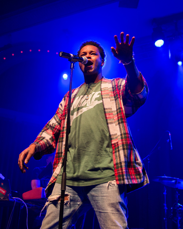 BJ The Chicago Kid, Crystal Ballroom, Soul'd Out Music Festival, photo by Jensen Ocampo