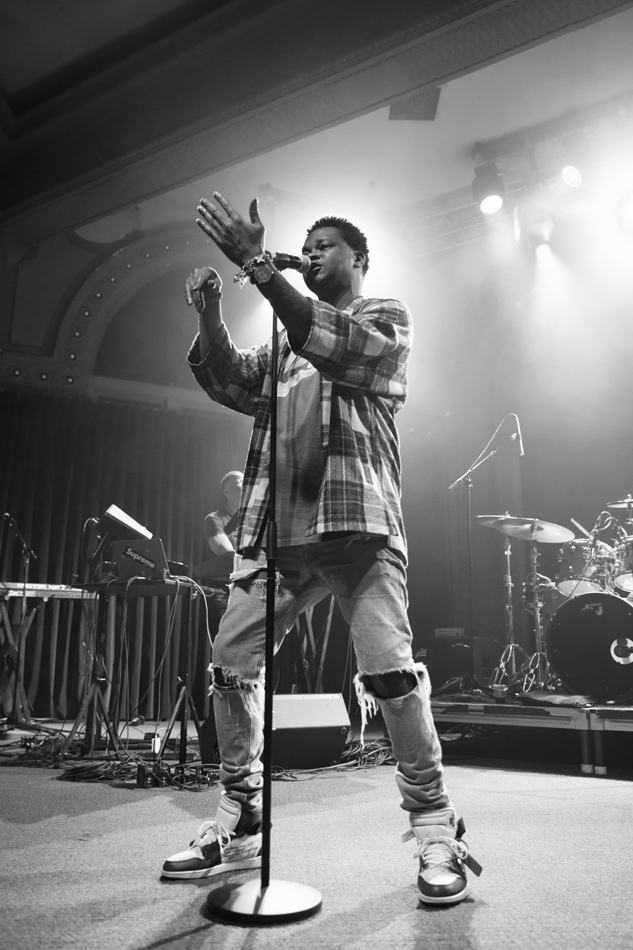 BJ The Chicago Kid, Crystal Ballroom, Soul'd Out Music Festival, photo by Jensen Ocampo