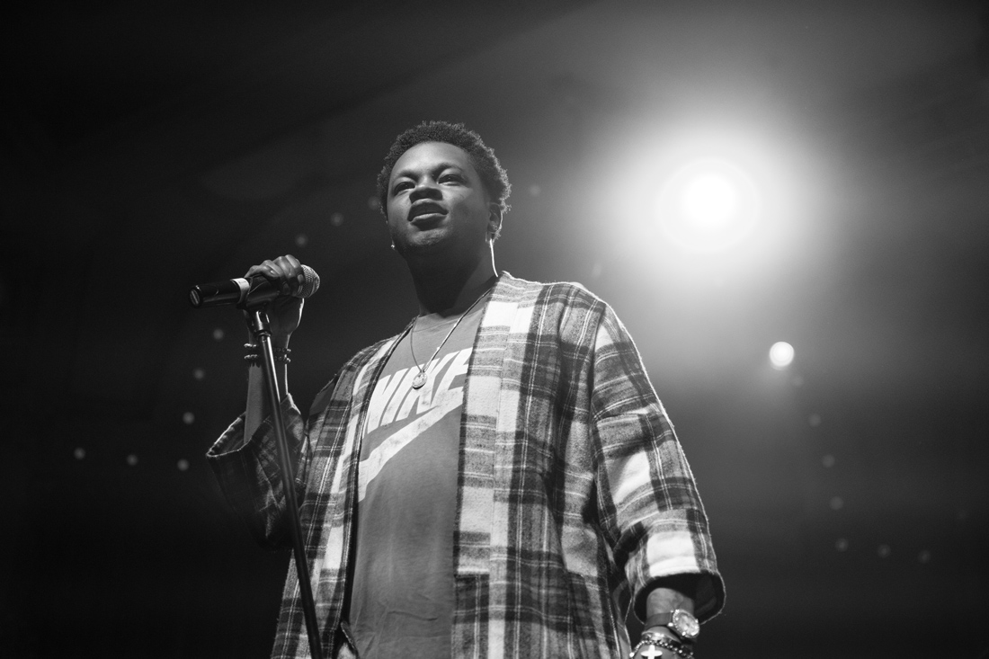 BJ The Chicago Kid, Crystal Ballroom, Soul'd Out Music Festival, photo by Jensen Ocampo