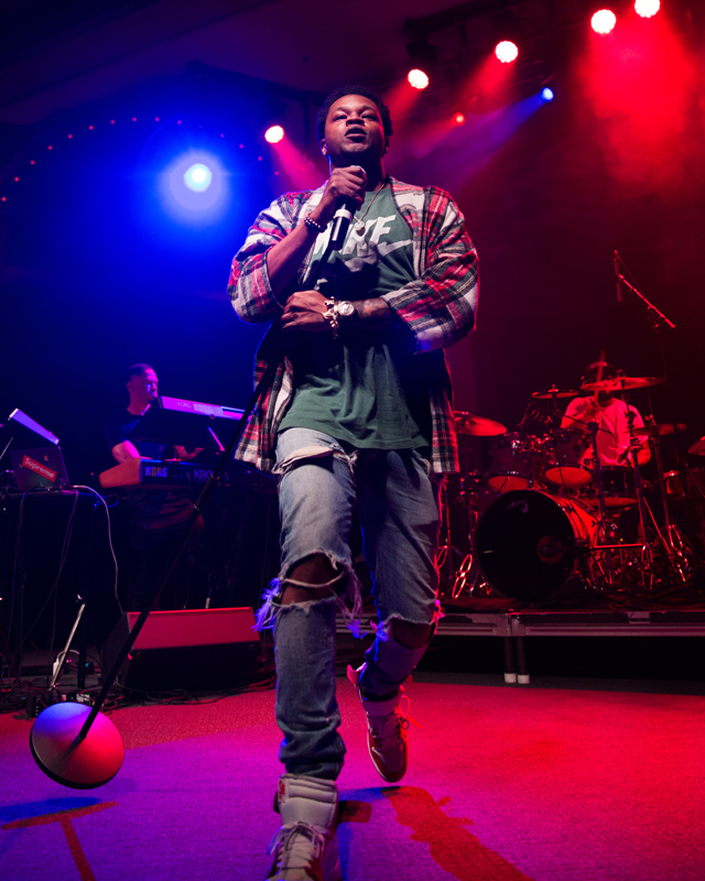 BJ The Chicago Kid, Crystal Ballroom, Soul'd Out Music Festival, photo by Jensen Ocampo