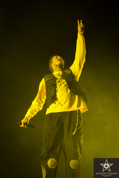 Post Malone, Veterans Memorial Coliseum, photo by Anthony Pidgeon