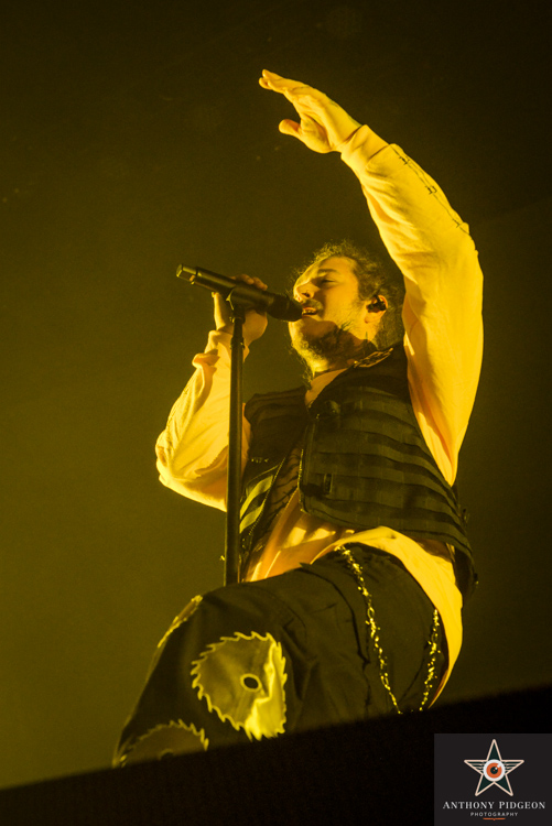 Post Malone, Veterans Memorial Coliseum, photo by Anthony Pidgeon