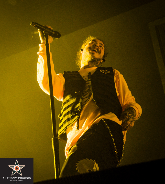 Post Malone, Veterans Memorial Coliseum, photo by Anthony Pidgeon