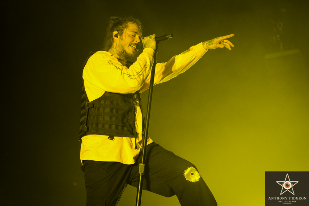 Post Malone, Veterans Memorial Coliseum, photo by Anthony Pidgeon