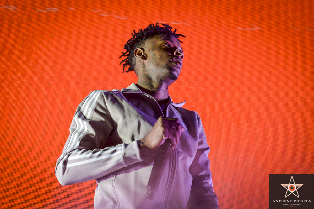 21 Savage, Veterans Memorial Coliseum, Rose Quarter, photo by Anthony Pidgeon