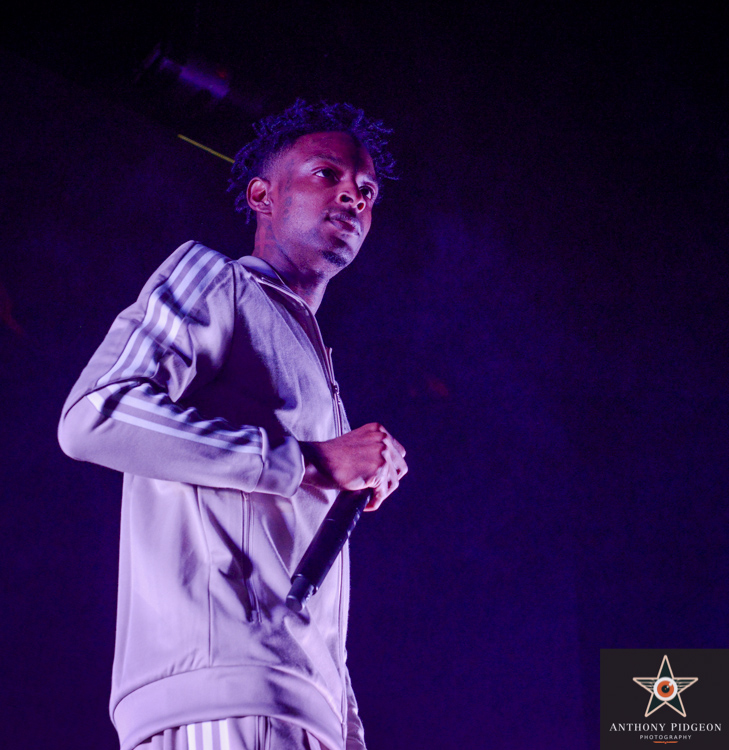 21 Savage, Veterans Memorial Coliseum, Rose Quarter, photo by Anthony Pidgeon