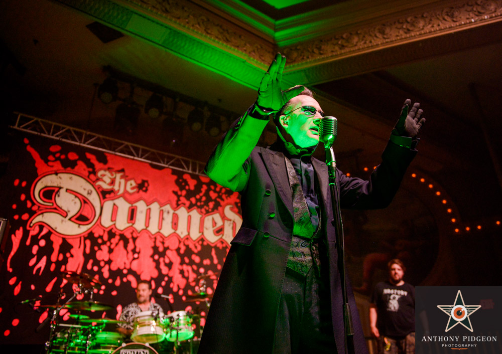 The Damned, Crystal Ballroom, photo by Anthony Pidgeon