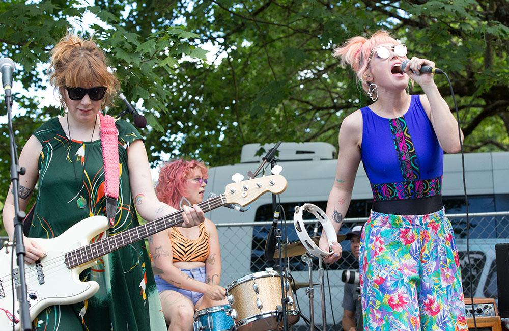 Tacocat, Walker Stadium, photo by Joe Duquette