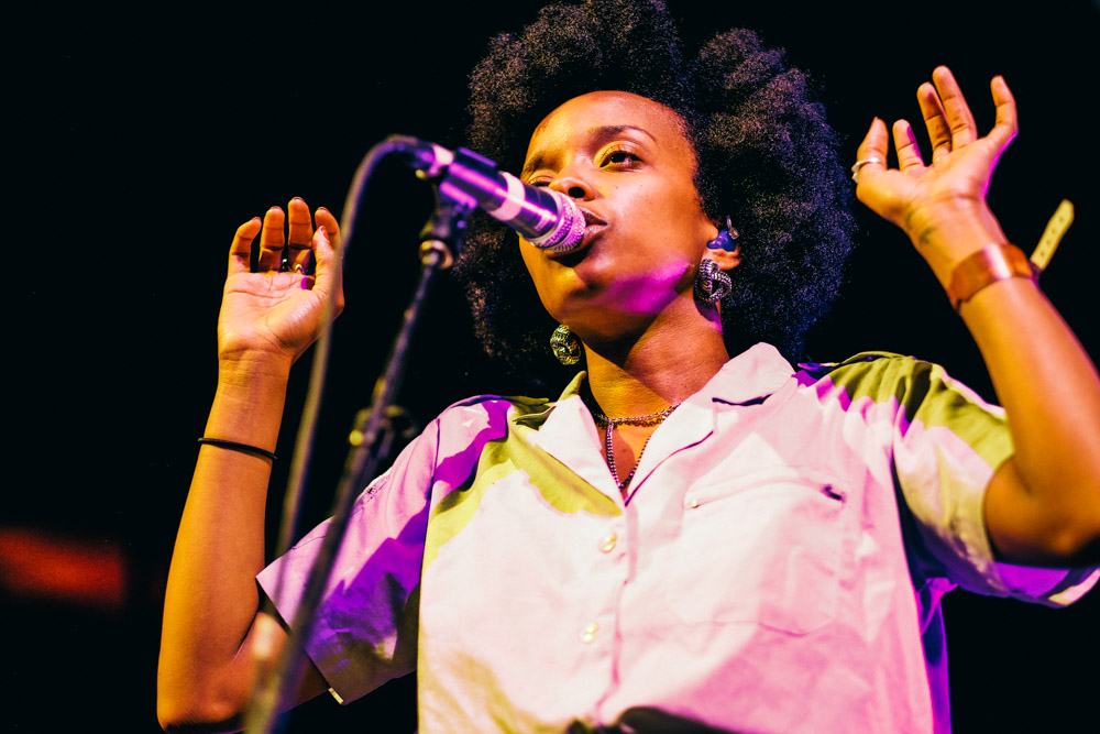 Jamila Woods, Pickathon, Pendarvis Farm, photo by Tojo Andrianarivo