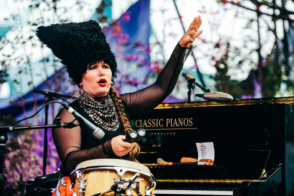 DakhaBrakha, Pickathon, Pendarvis Farm, photo by Tojo Andrianarivo