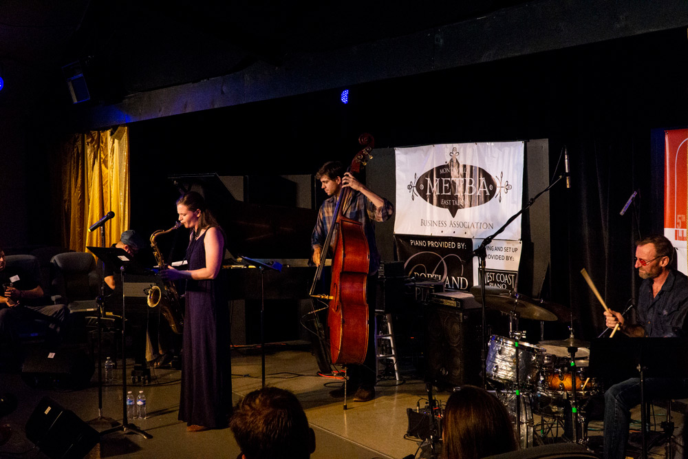 Nicole Glover, Montavilla Jazz Festival, photo by Elbert Giron