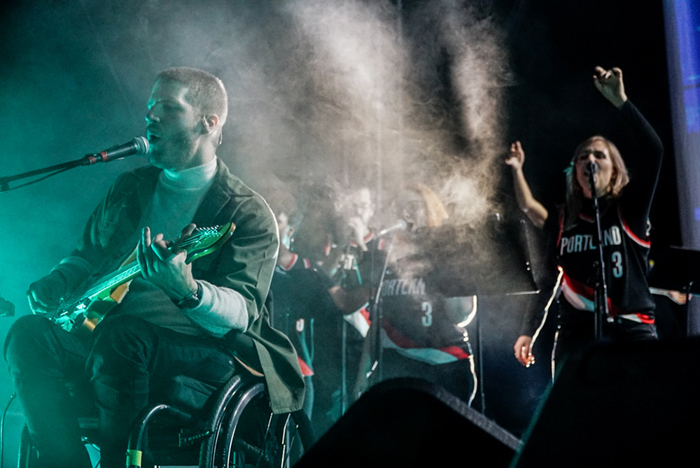 Portugal. The Man, Edgefield Amphitheater, photo by Elbert Giron