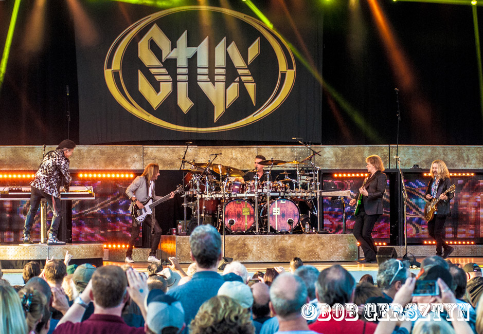 Styx, Oregon State Fair, L. B. Day Amphitheatre, photo by Bob Gersztyn
