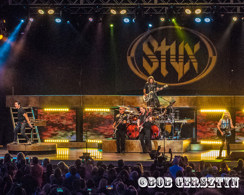 Styx, Oregon State Fair, L. B. Day Amphitheatre, photo by Bob Gersztyn