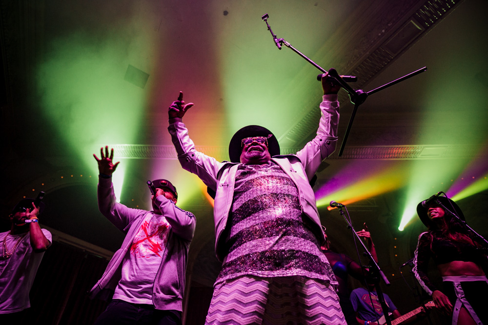 George Clinton and Parliament Funkadelic, Crystal Ballroom, photo by Tojo Andrianarivo