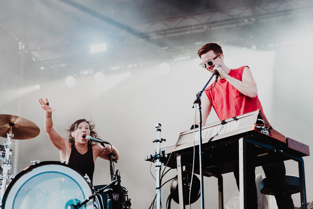 Matt and Kim, 94.7 FM, Hillsboro Stadium, photo by Sydnie Kobza