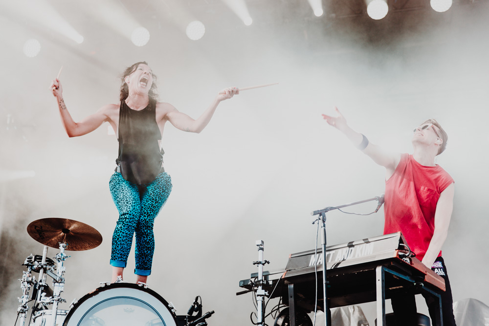 Matt and Kim, 94.7 FM, Hillsboro Stadium, photo by Sydnie Kobza
