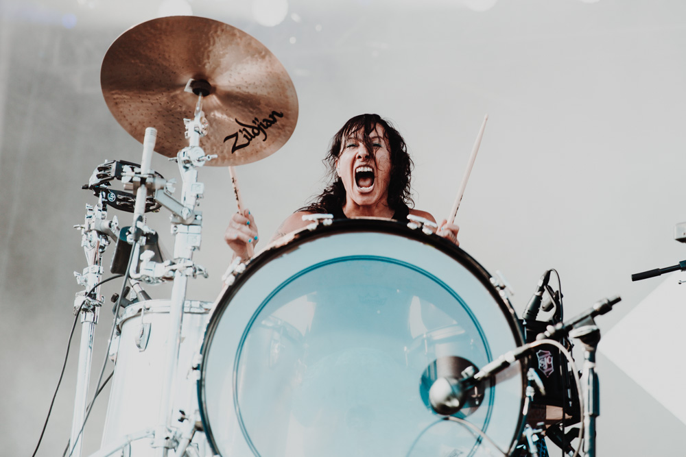 Matt and Kim, 94.7 FM, Hillsboro Stadium, photo by Sydnie Kobza