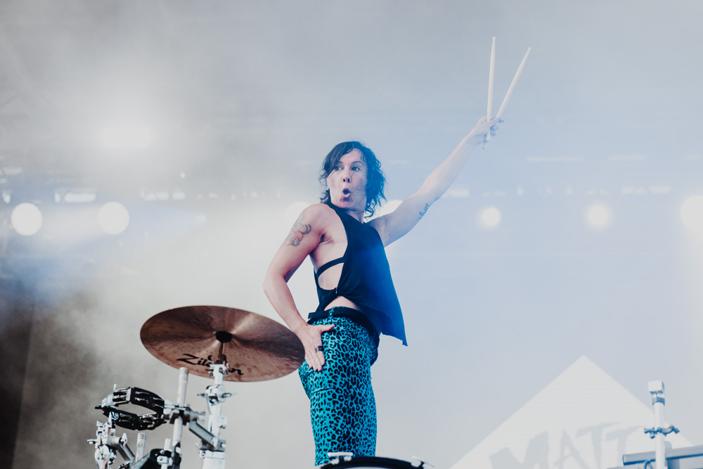 Matt and Kim, 94.7 FM, Hillsboro Stadium, photo by Sydnie Kobza