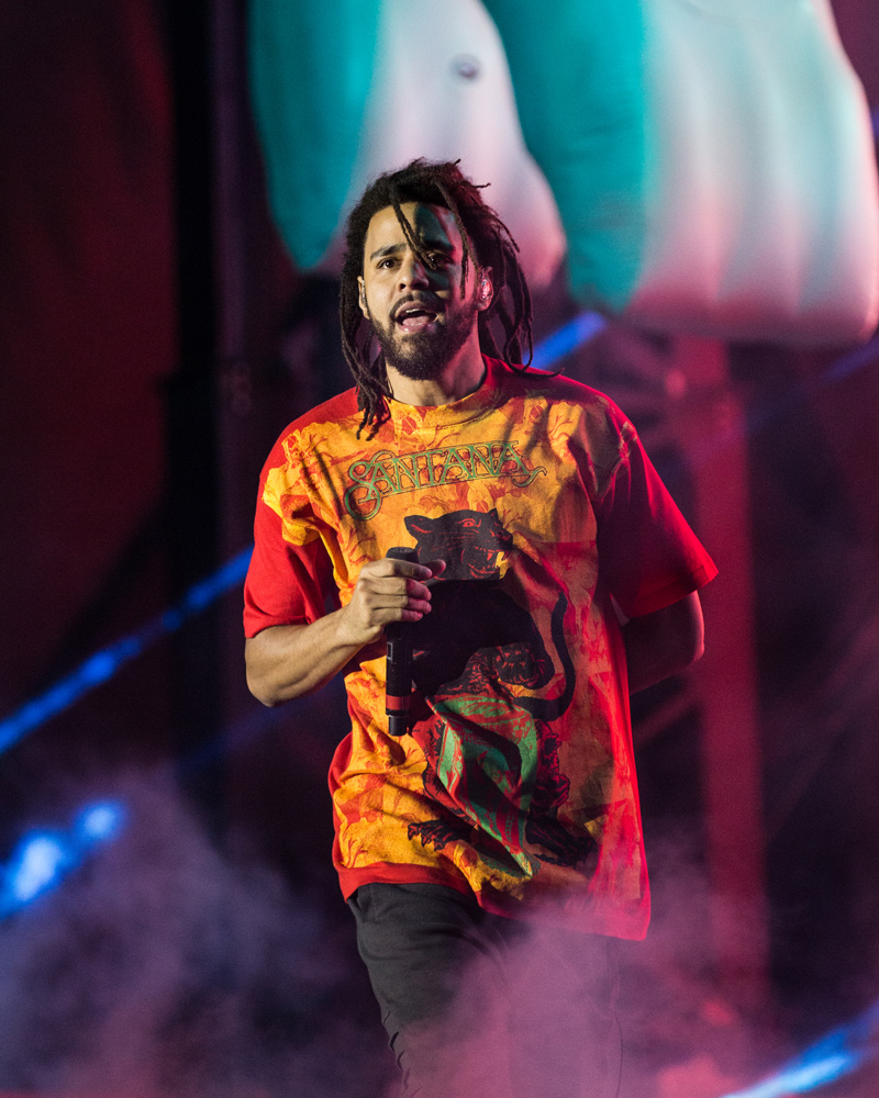 J. Cole, Seattle Center, photo by Jensen Ocampo