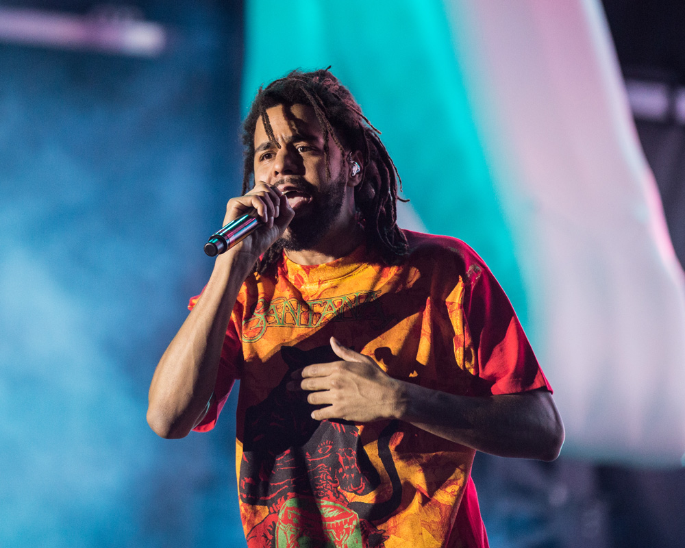 J. Cole, Seattle Center, photo by Jensen Ocampo