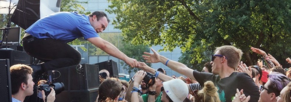 Future Islands, MusicfestNW, Tom McCall Waterfront Park, photo by Autumn Andel