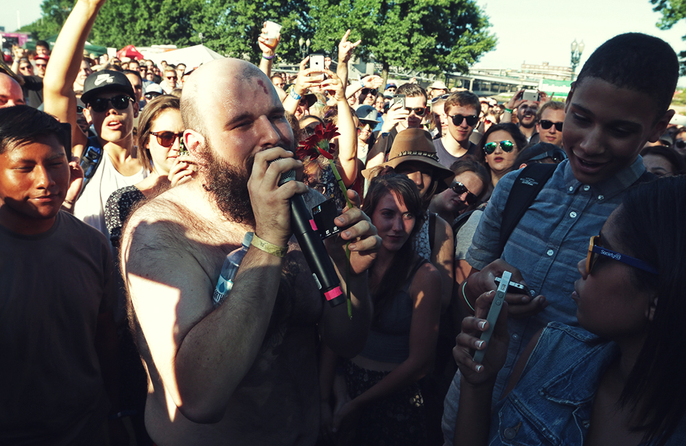 Fucked Up, MusicfestNW, Tom McCall Waterfront Park, photo by Autumn Andel