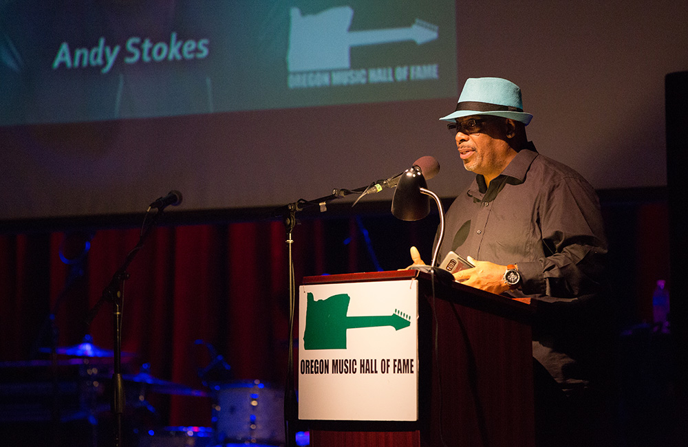 Andy Stokes, Aladdin Theater, photo by Joe Duquette