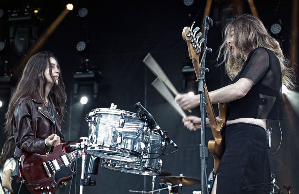 HAIM, MusicfestNW, Tom McCall Waterfront Park, photo by Autumn Andel