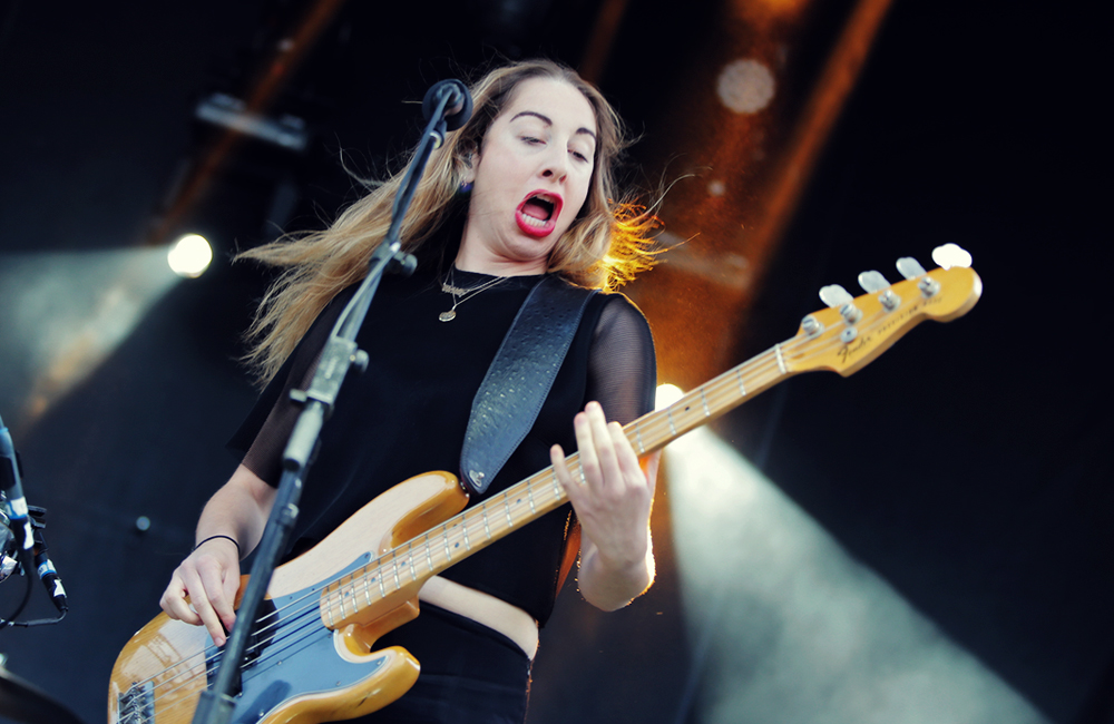 HAIM, MusicfestNW, Tom McCall Waterfront Park, photo by Autumn Andel