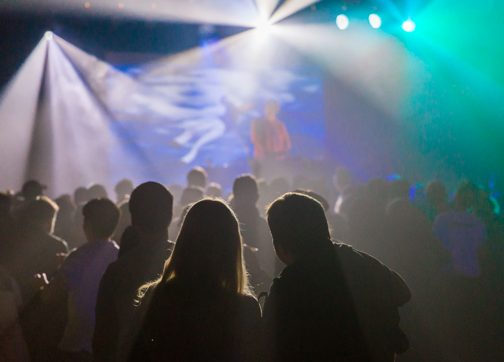Giraffage, Wonder Ballroom, photo by Katie Roggemann