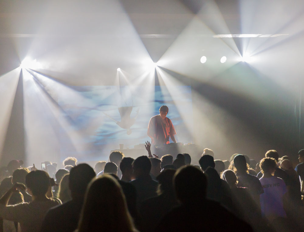 Giraffage, Wonder Ballroom, photo by Katie Roggemann