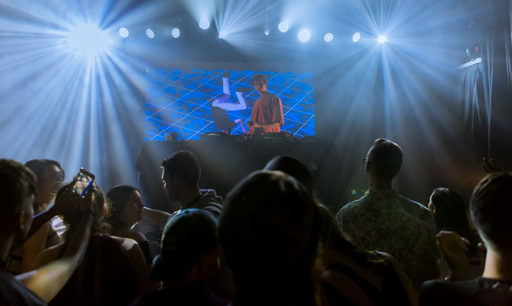 Giraffage, Wonder Ballroom, photo by Katie Roggemann